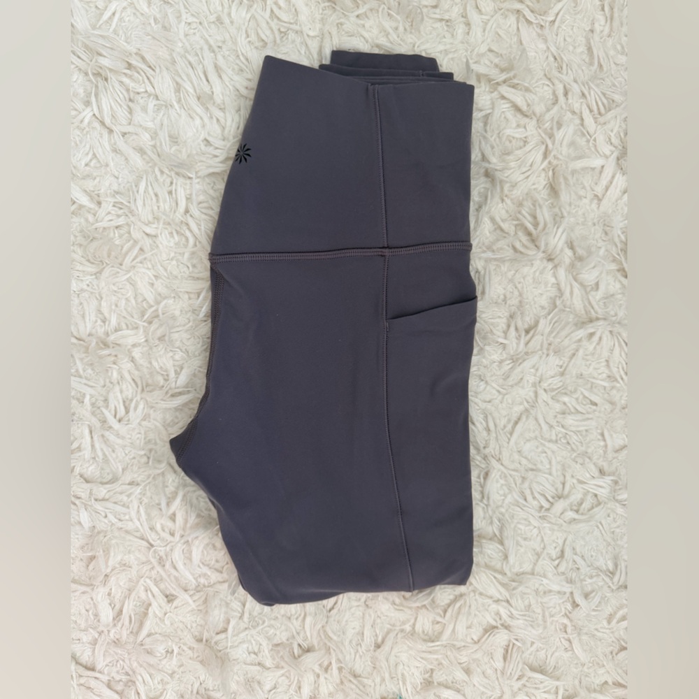Athleta Salutation Stash pocket 7/8 Tight Leggings color Slate Size Small - Picture 7 of 8